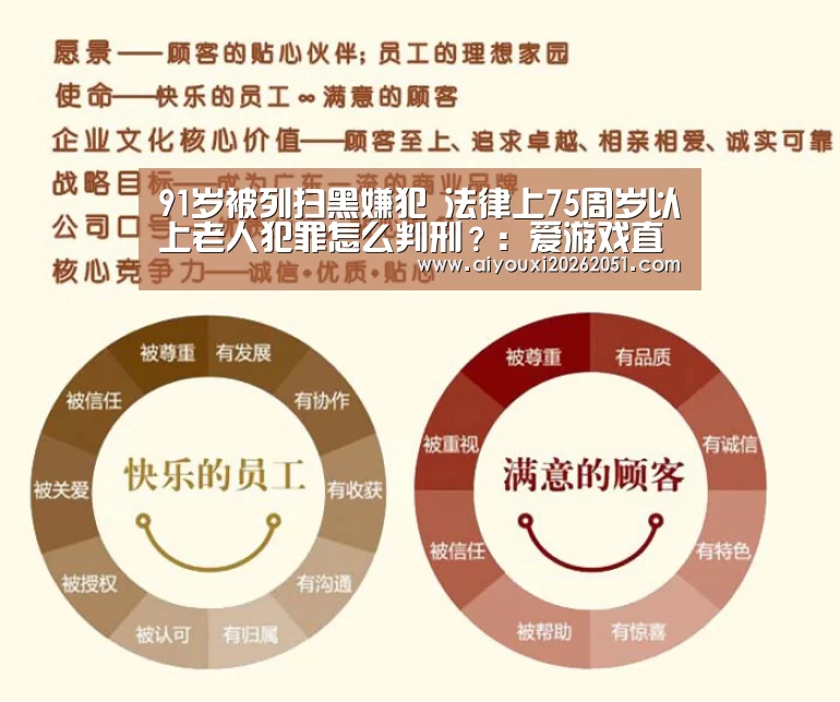 91岁被列扫黑嫌犯 法律上75周岁以上老人犯罪怎么判刑?:爱游戏直播(图1) 爱游戏体育